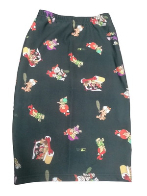 Chic Mess skirt with Flinstones figures like new XS-Small