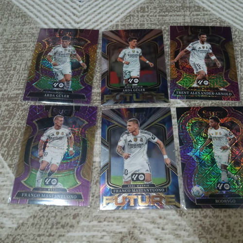 Real Madrid football card set with Vinicius, Gviler and others