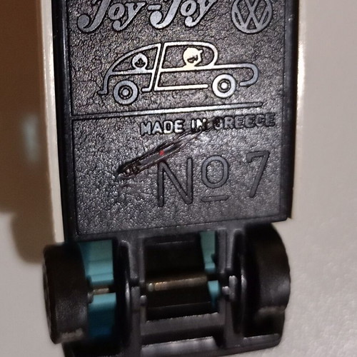 Joy - Toy No 7 car used, vintage, plastic, white, small