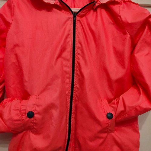 Mini Raxevsky girls' spring windbreaker jacket size 10 years like new coral
