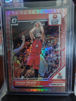 Shavon Shields EA7 Emporio Armani Milan Panini Donruss Optic 2024-25 EuroLeague card