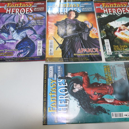 Fantasy Heroes comics used, issues 19, 21, 23, 24 by Anubis