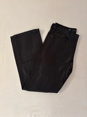 Y2K Zara Black Pants Low Waist Straight Fit Like New
