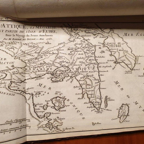 1789 Accompanying Volume with Maps for Anacharsis Used