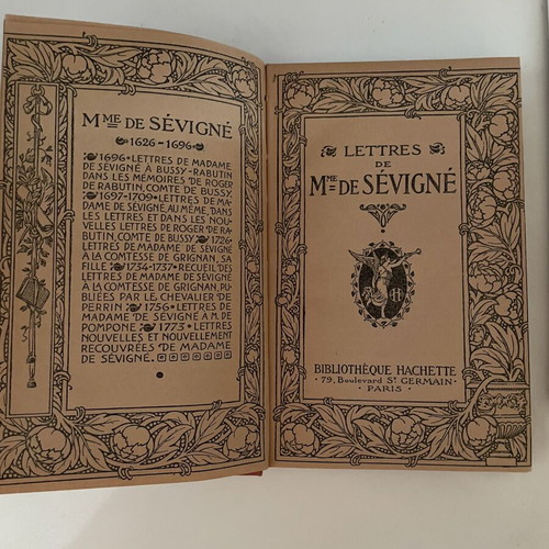 Lettres de Madame de Sevigne, Hachette edition 1900-1920