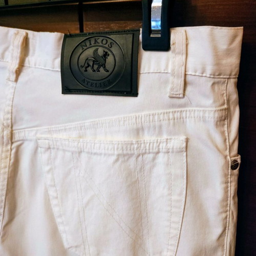 Nikos Apostolopoulos white pants new, size 32