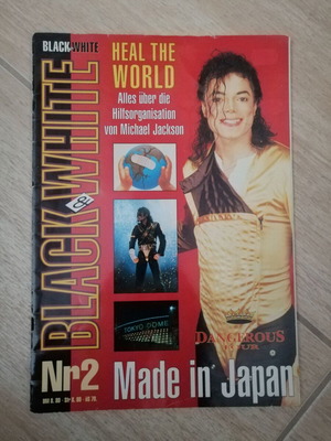 Συλλεκτικό περιοδικό Black & White Michael Jackson μεταχειρισμένο, γερμανική έκδοση 90s