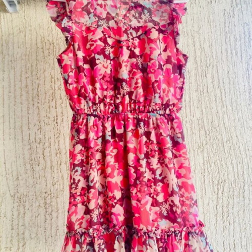 Floral dress size Small like new, pink multicolor by Trendyol