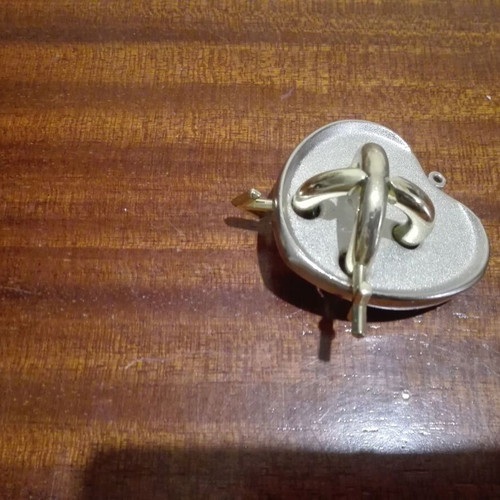Metal Hanayama puzzle Amour used, heart with rings
