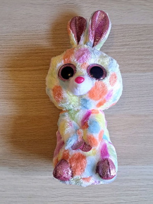 Ty plush pastel multicolor bunny like new