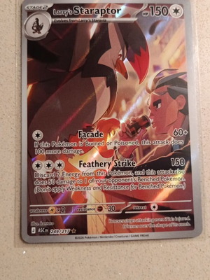 Larry's Staraptor Pokémon card Ascended heroes 249/217 new