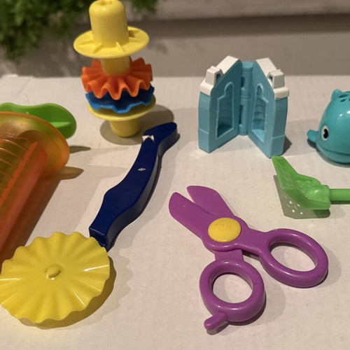 Play Doh tool kit for modeling clay, used