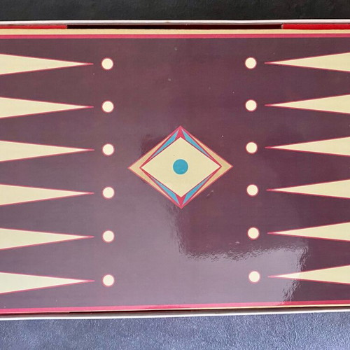 Adelco vintage chess and backgammon board game like new