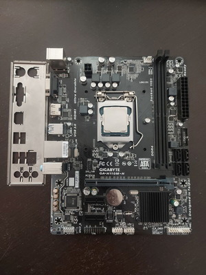 Gigabyte GA-H110M-H motherboard with Intel Core i3-7350K CPU