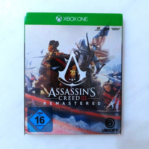 Assassins Creed 3 Remastered Steelbook Edition like new for XBOX One