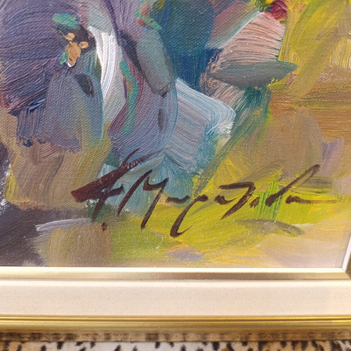 Oil painting by Fofi Mouratidou like new, romantic impressionism