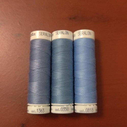 Mettler Amann Sewing Thread Set new, 3 spools, 100% polyester