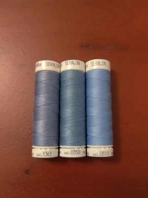 Mettler Amann Sewing Thread Set new, 3 spools, 100% polyester