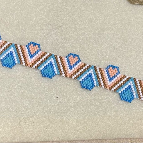 Bracelet with Miyuki beads new for wrist up to 18cm