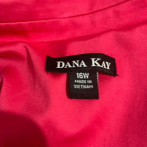 Dana Kay women's dress with matching jacket like new, red