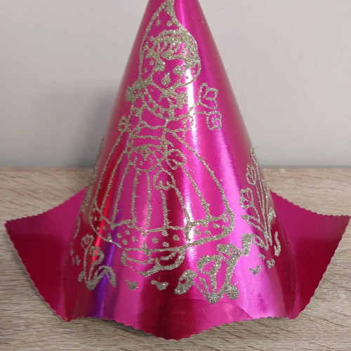 Pierrot paper metallic hats like new, pack of 5, Zitouni 1970
