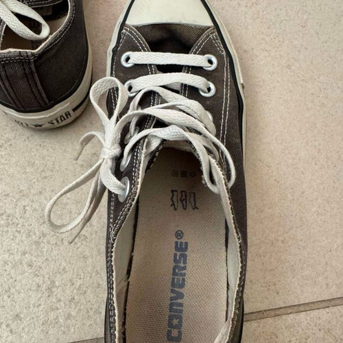 Converse All Star low top sneakers like new, black gray
