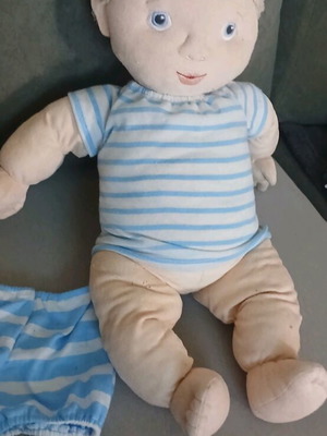 IKEA cloth doll boy with small wear on leg