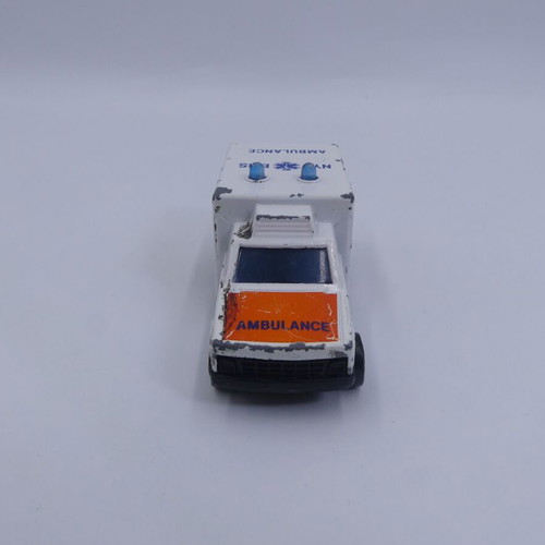 Majorette 255-D White Ambulance Truck 1:60 Scale used