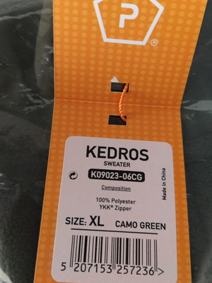 Μπλούζα Pentagon Kedros Fleece Sweater καινούργιο, πράσινο, XL