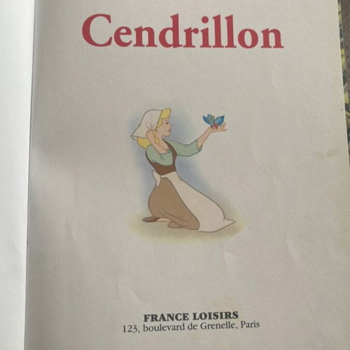 Cendrillon (Cinderella) children's book like new, French