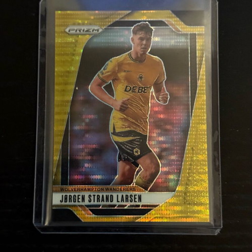 Jorgen Strand Larsen Panini Prizm Gold Pulsar 10/10 card new