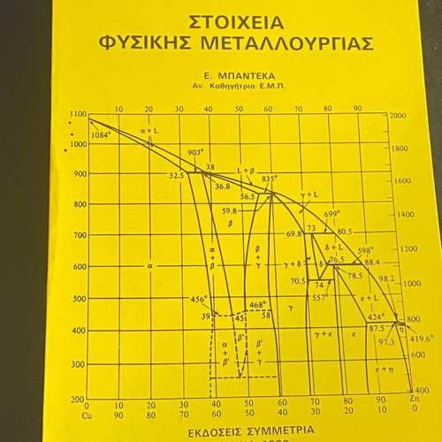 Stoicheia Physikis Metallourgias by E. Bandeka new, 1990 edition