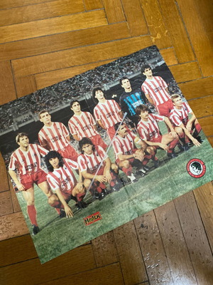 AEK-Olympiakos Giant Poster 1988-89, original