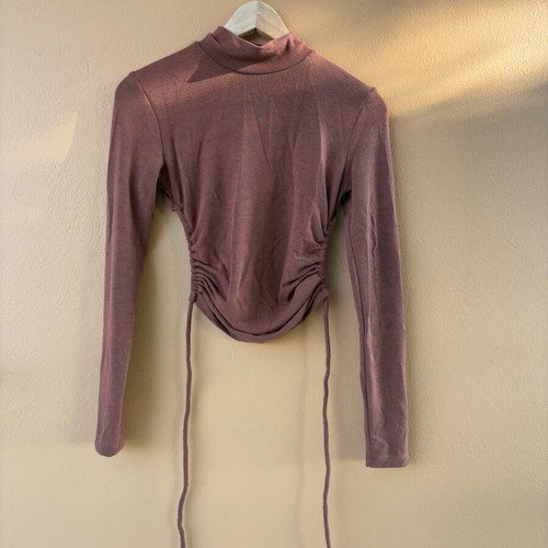 Zimbabongo shirt brown autumn new, long-sleeve with cord