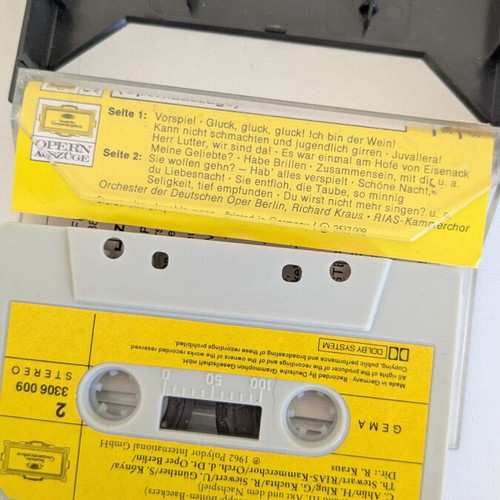 Jacques Offenbach Hoffmanns Erzählungen cassette used, classical