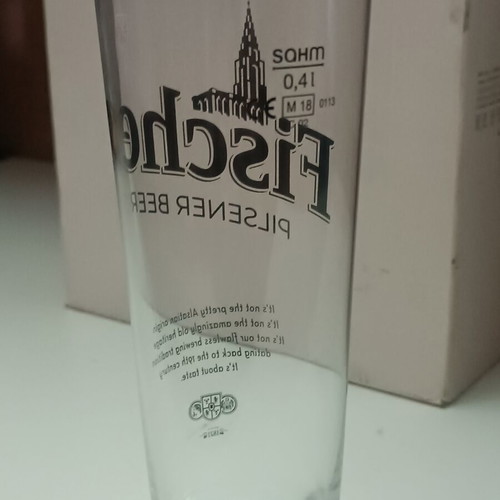 Fischer beer glasses pack of 6, new