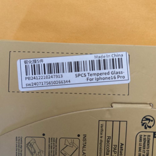 Screen protector for iPhone 16pro new
