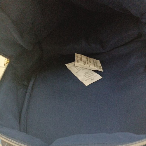Estée Lauder Mini Backpack new, blue geometric pattern