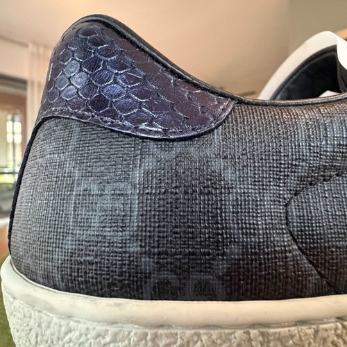 Gucci Ace sneakers used, black with blue and red details