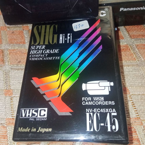 Panasonic SHG Hi-Fi EC-45 VHSC pack of 3 new