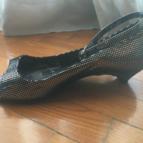 Fornarina pumps like new, black and silver, size 37