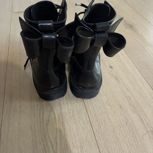 Red Valentino rubber ankle boots used, size 40, black