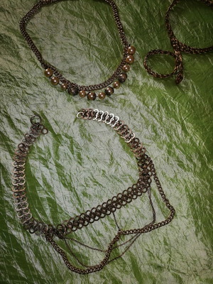Antique belts used, pack of 4 pieces