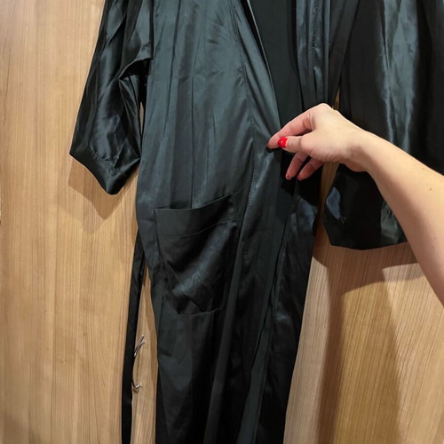 Dolce & Gabbana women's robe like new, black satin