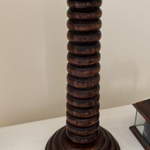 Wooden decorative candlestick like new, made in India