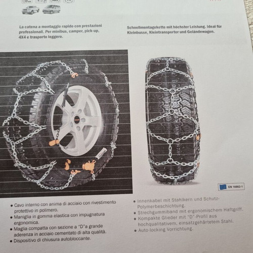 Weissenfels Rex TR 4x4 snow chains used