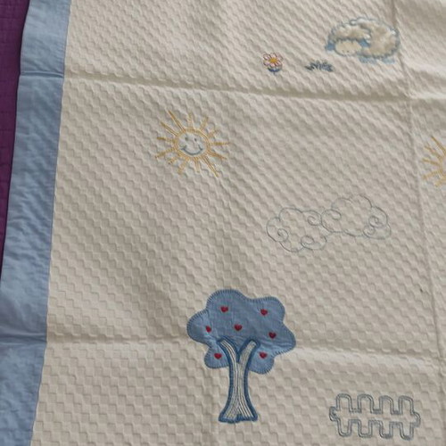 Quilted blanket for boy new, handmade, baby or child