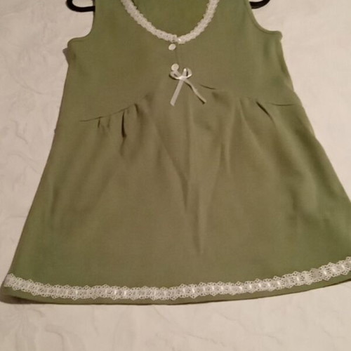 Summer pajamas small size, like new, 100% cotton, green