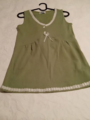 Summer pajamas small size, like new, 100% cotton, green