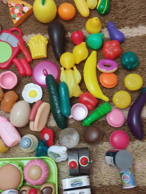 Children's kitchen toys used, pack of 143 pieces